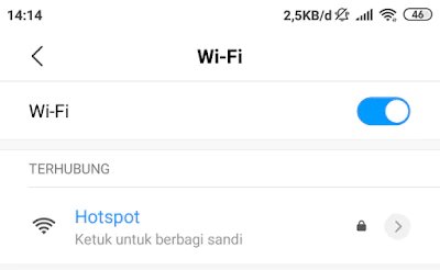 Pengaturan port proxy android