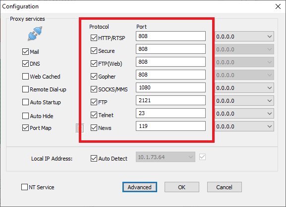 Protokol aplikasi CCProxy